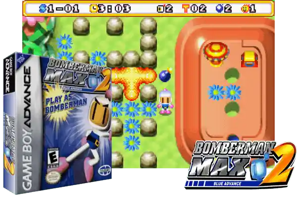 bomberman max 2 blue advance